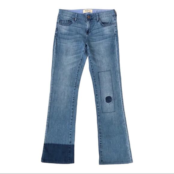 Anthropologie's Holding Horses Claire Patchwork Boot Cut Jeans - Picture 3 of 7